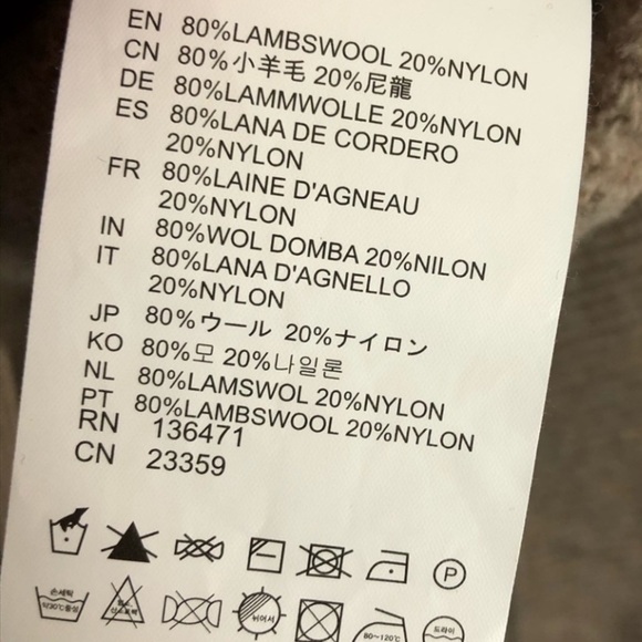 Deus Ex Machina Wool Blend Kangaroo Pocket Hoodie Sweater Sweatshirt -Size Small - Picture 10 of 10